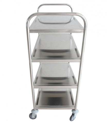 Platform trolley 4 shelf, Stainless - HOLDORS