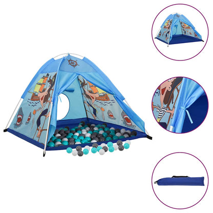 Rotaļu Telts Ar 250 Bumbiņām, 120X120X90 Cm, Zila - HOLDORS