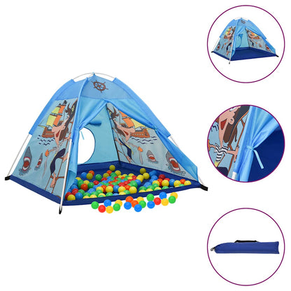 Rotaļu Telts Ar 250 Bumbiņām, 120X120X90 Cm, Zila - HOLDORS