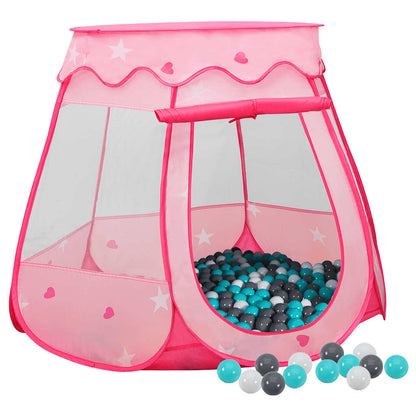 Rotaļu Telts Ar 250 Bumbiņām, Rozā, 102X102X82 Cm - HOLDORS
