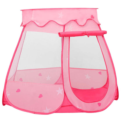 Rotaļu Telts Ar 250 Bumbiņām, Rozā, 102X102X82 Cm - HOLDORS