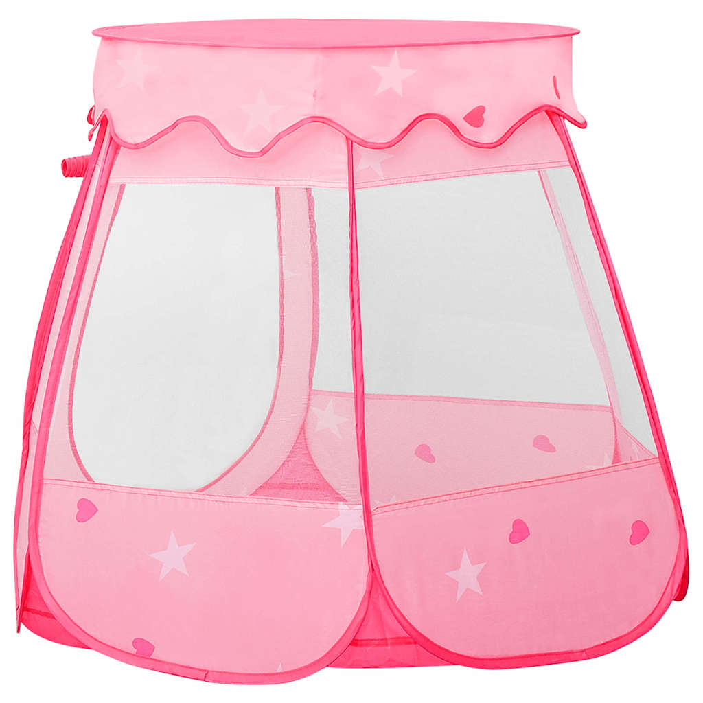 Rotaļu Telts Ar 250 Bumbiņām, Rozā, 102X102X82 Cm - HOLDORS