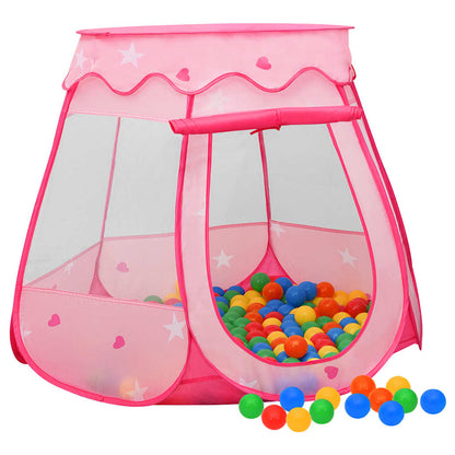 Rotaļu Telts Ar 250 Bumbiņām, Rozā, 102X102X82 Cm - HOLDORS