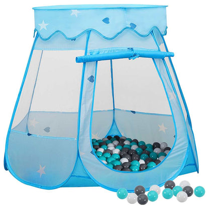 Rotaļu Telts Ar 250 Bumbiņām, Zila, 102X102X82 Cm - HOLDORS
