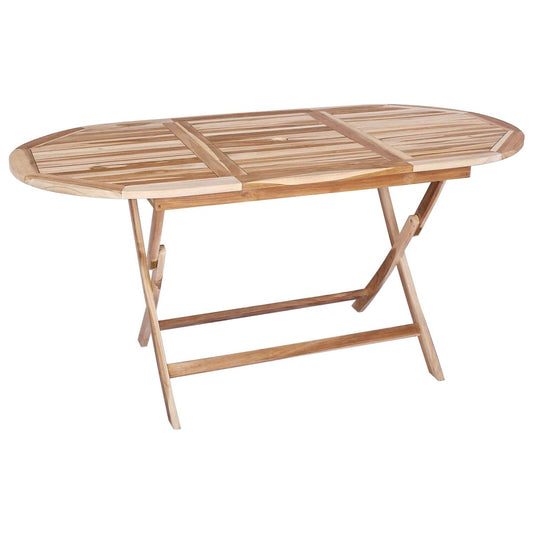Saliekamais Dārza Galds Dabiska 160 X 80 X 76 Cm - HOLDORS