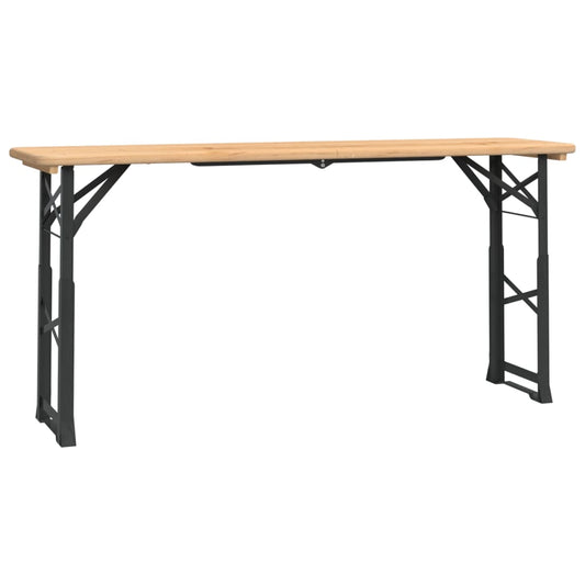 Saliekams Alus Galds, 170X50X75/105 Cm, Egles Masīvkoks - HOLDORS