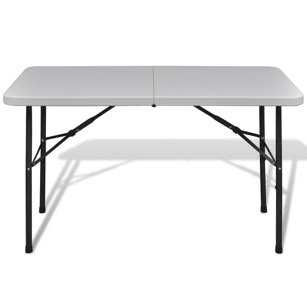 Saliekams Dārza Galds, 122 Cm, Balts, Hdpe - HOLDORS