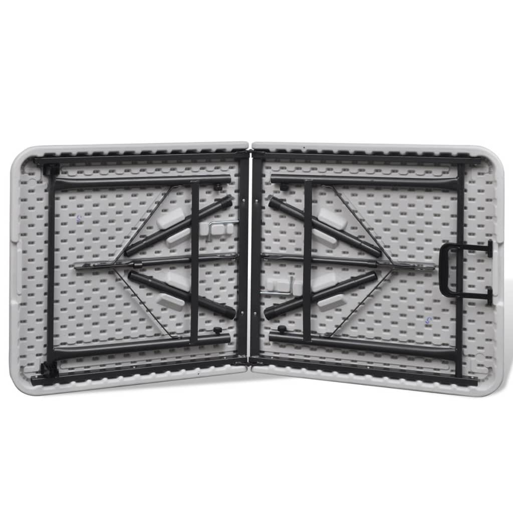 Saliekams Dārza Galds, 122 Cm, Balts, Hdpe - HOLDORS