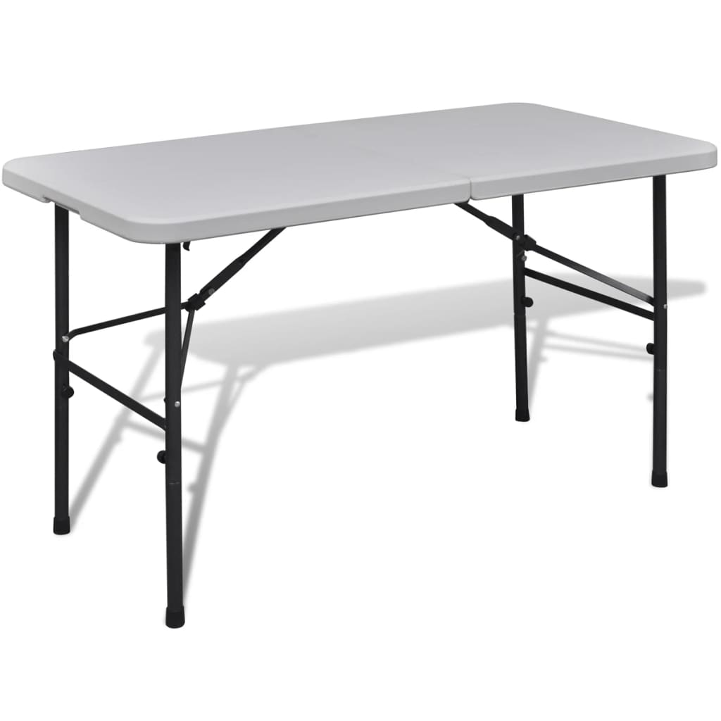 Saliekams Dārza Galds, 122 Cm, Balts, Hdpe - HOLDORS