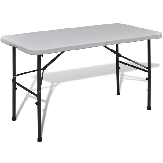 Saliekams Dārza Galds, 122 Cm, Balts, Hdpe - HOLDORS