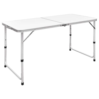 Saliekams Kempinga Galds Un 6 Taburetes, Regulējams Augstums, 180X60Cm - HOLDORS