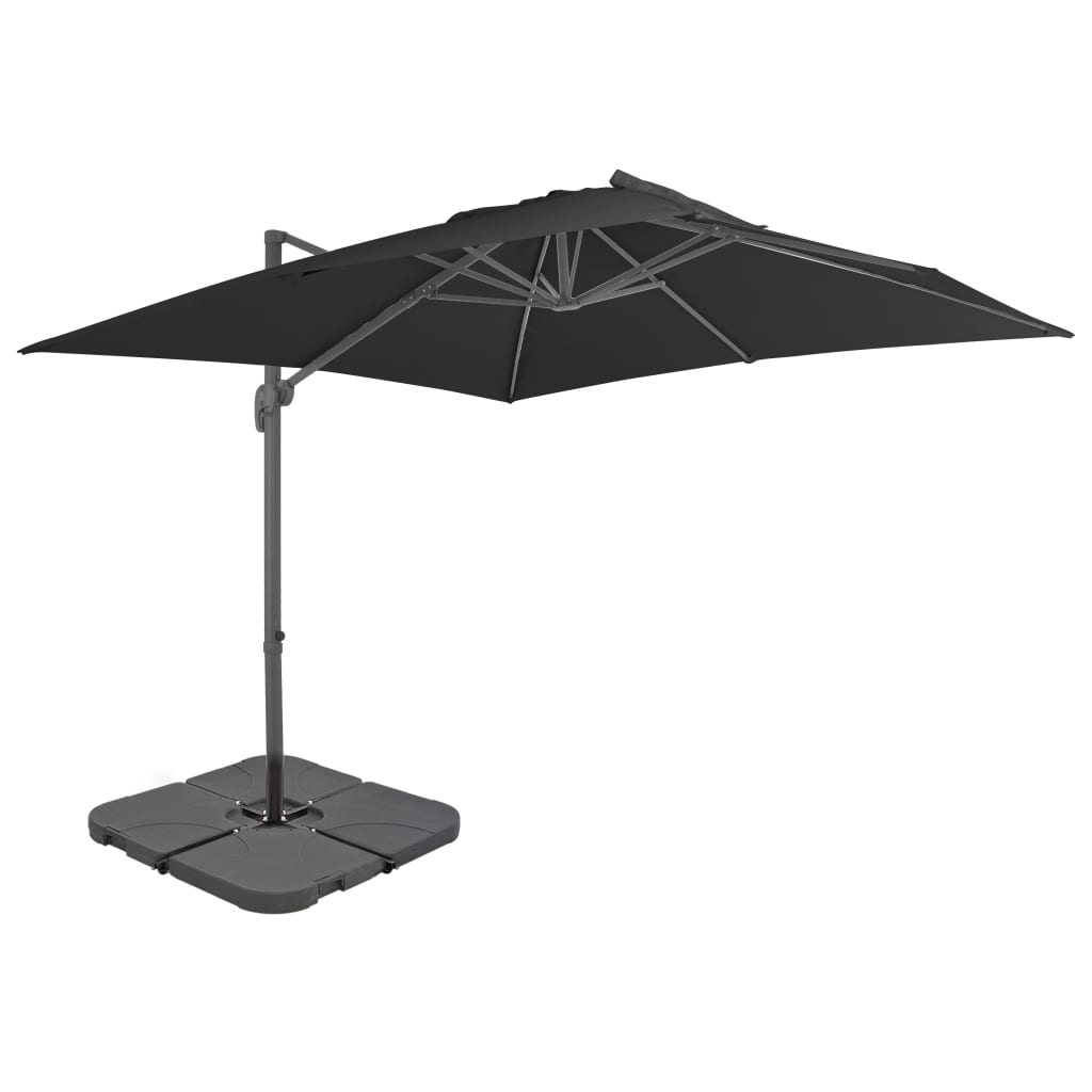 Saulessargs Ar Pamatni, Pārnēsājams, Antracītpelēks - HOLDORS