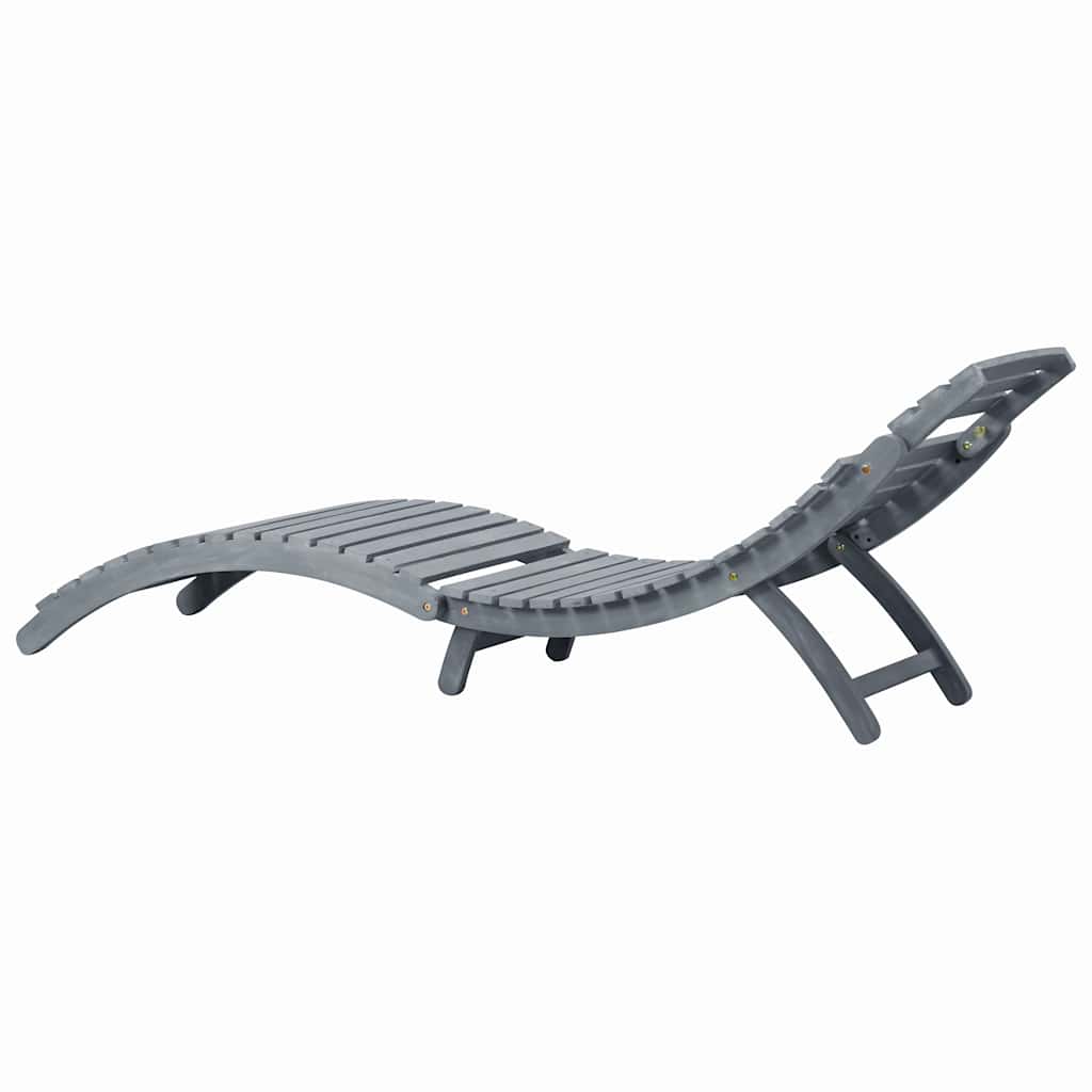 Sauļošanās Zvilnis Ar Matraci, Pelēks Akācijas Masīvkoks - HOLDORS