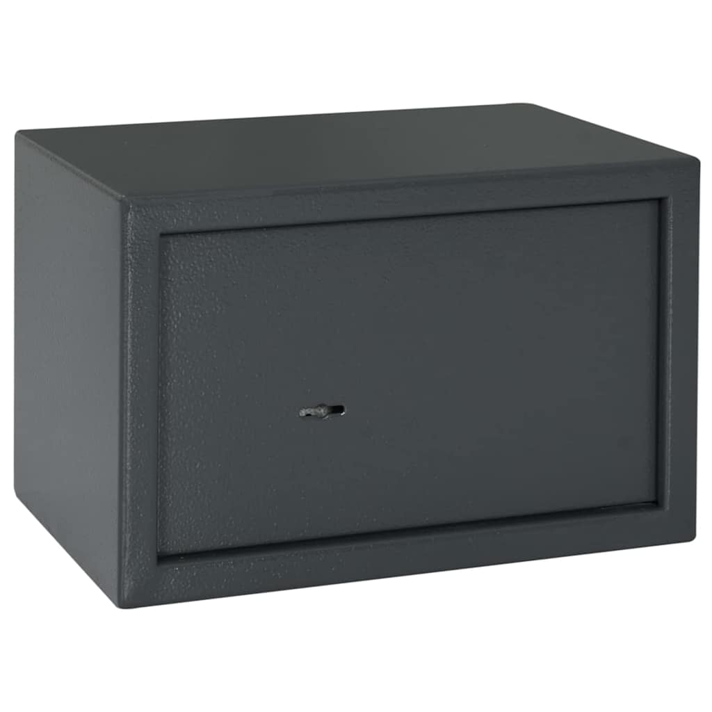 Seifs Ar Slēdzeni Tumši Pelēka 23 X 17 X 17 Cm Tērauds - HOLDORS