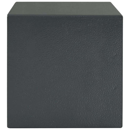 Seifs Ar Slēdzeni Tumši Pelēka 23 X 17 X 17 Cm Tērauds - HOLDORS