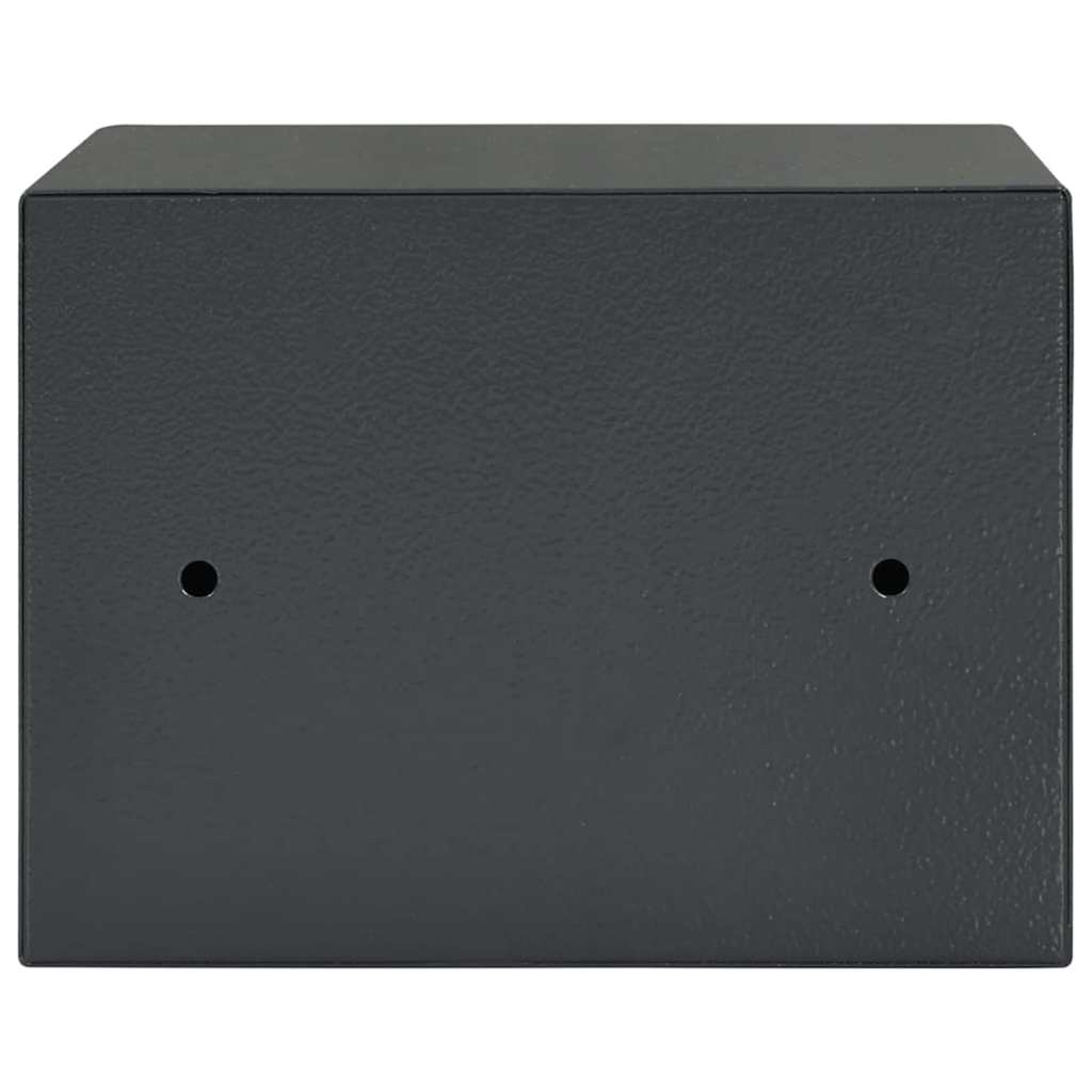 Seifs Ar Slēdzeni Tumši Pelēka 23 X 17 X 17 Cm Tērauds - HOLDORS