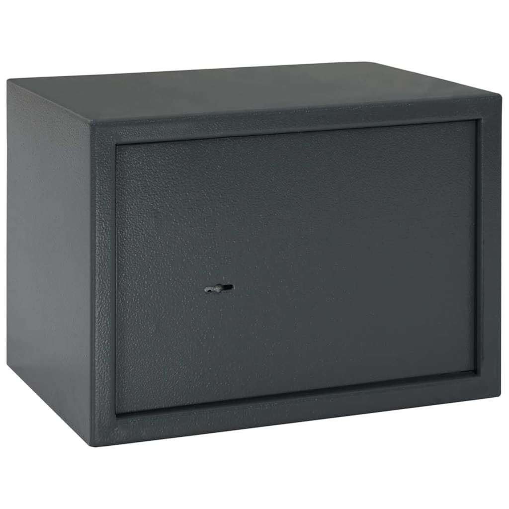 Seifs Ar Slēdzeni Tumši Pelēka 23 X 17 X 17 Cm Tērauds - HOLDORS