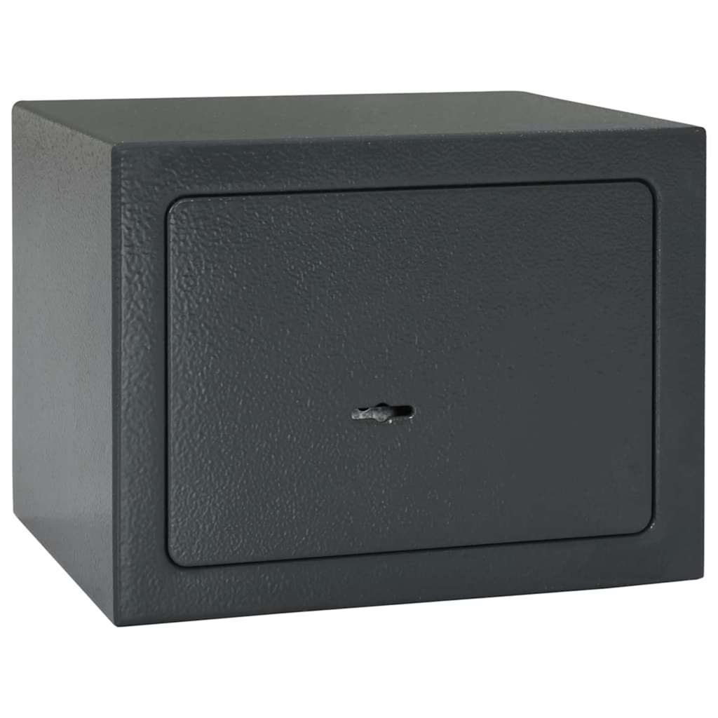 Seifs Ar Slēdzeni Tumši Pelēka 23 X 17 X 17 Cm Tērauds - HOLDORS