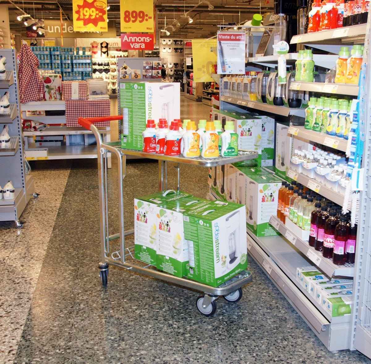 Shop and storage trolley