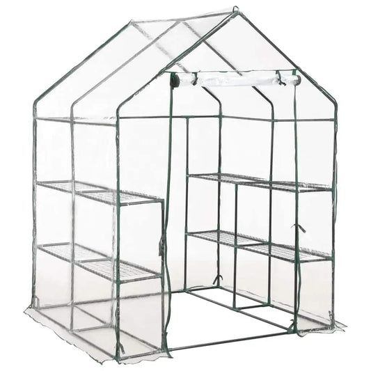 Siltumnīca Ar 8 Plauktiem, 143X143X195 Cm - HOLDORS