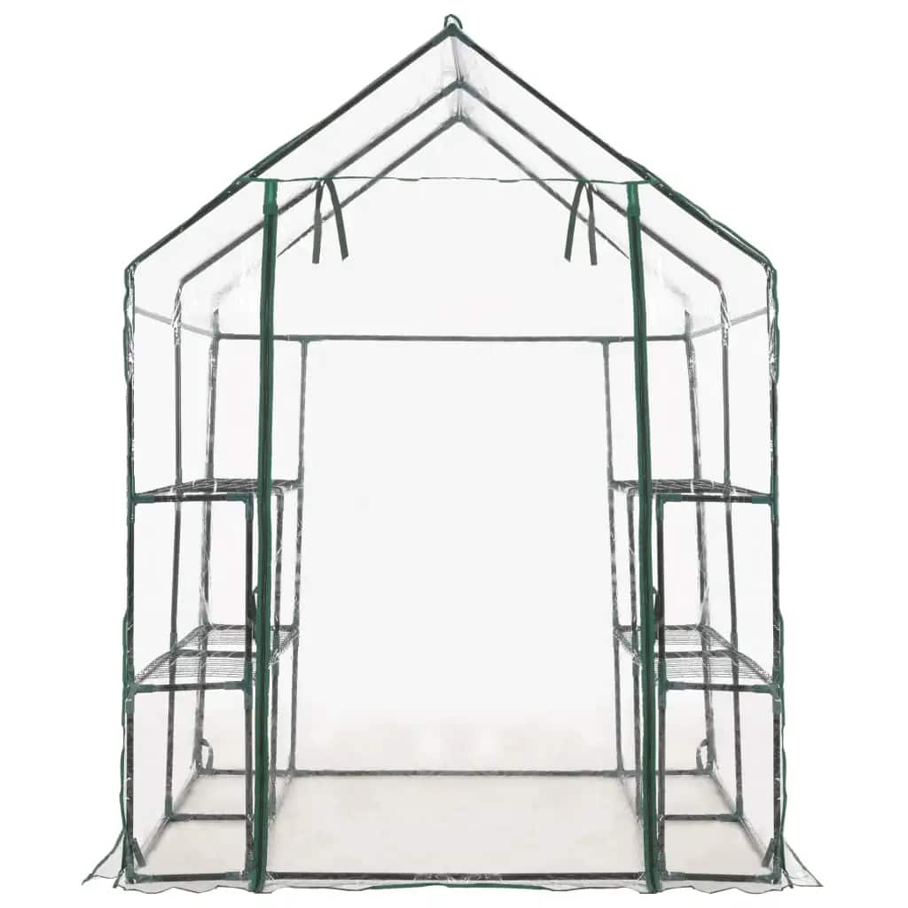 Siltumnīca Ar 8 Plauktiem, 143X143X195 Cm - HOLDORS