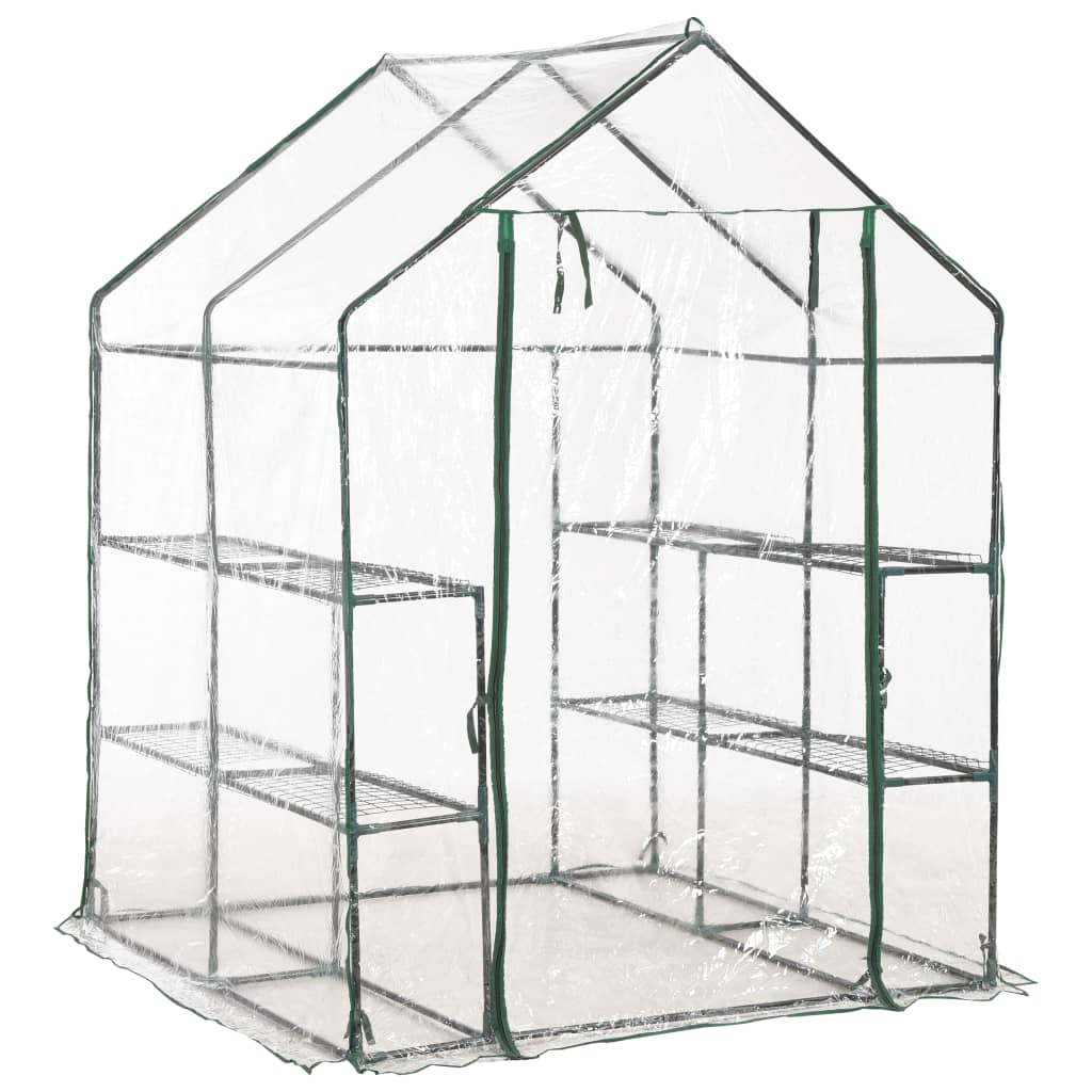 Siltumnīca Ar 8 Plauktiem, 143X143X195 Cm - HOLDORS