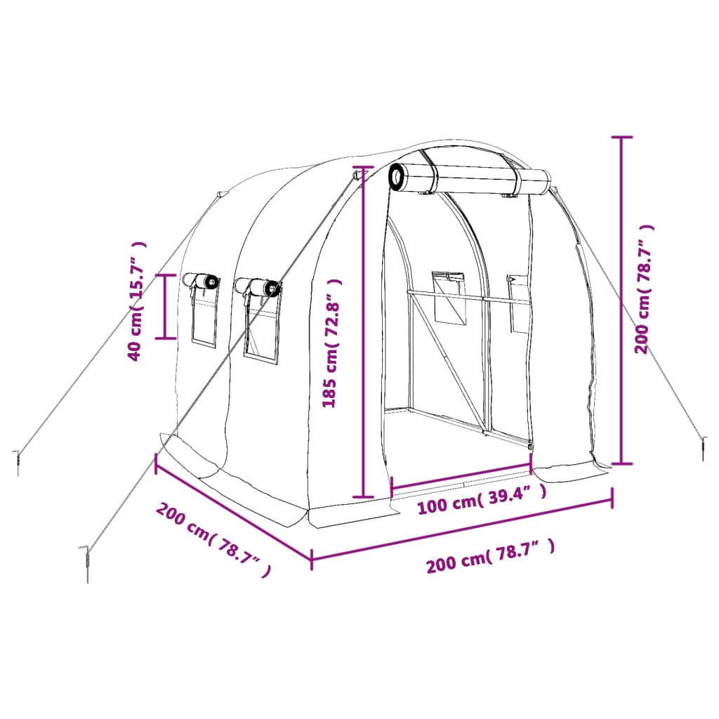 Siltumnīca Ar Tērauda Rāmi, , 4 M², - HOLDORS