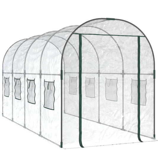 Siltumnīca, Caurspīdīga, 160X400X190 Cm, Pvc, Tērauds - HOLDORS