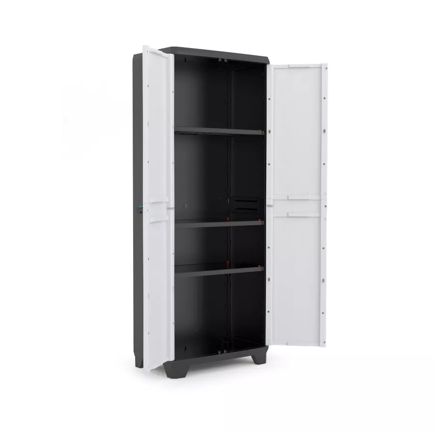 Шкаф Linear Tall Cabinet 68x39x173см черный/серый/темно-синий