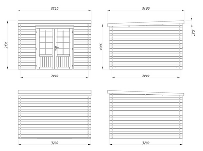Šķūnis dārzam Elīna 8.7 m²
