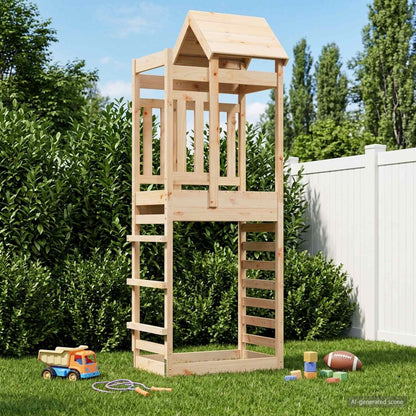 Spēļu Tornis Brūna 52,5 X 85 X 238 Cm Cieta Impregnēta Koksne - HOLDORS