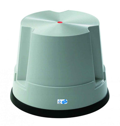 Step stool, plastic, 1 step, grey
