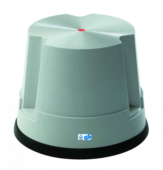 Step stool, plastic, 1 step, grey