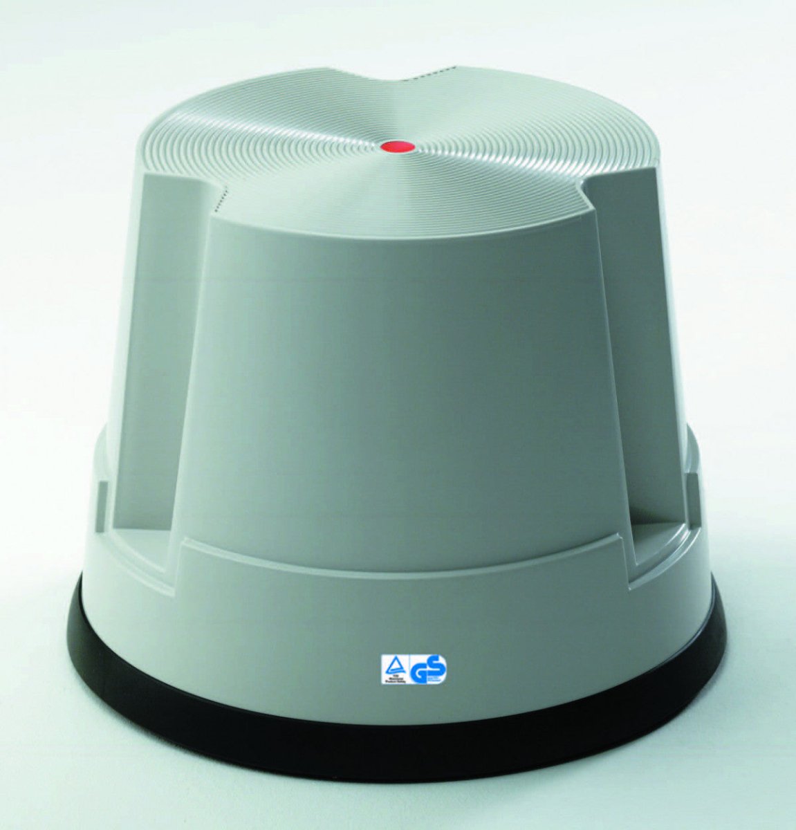Step stool, plastic, 1 step, grey - HOLDORS