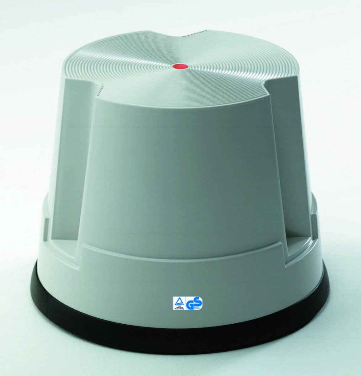 Step stool, plastic, 1 step, grey