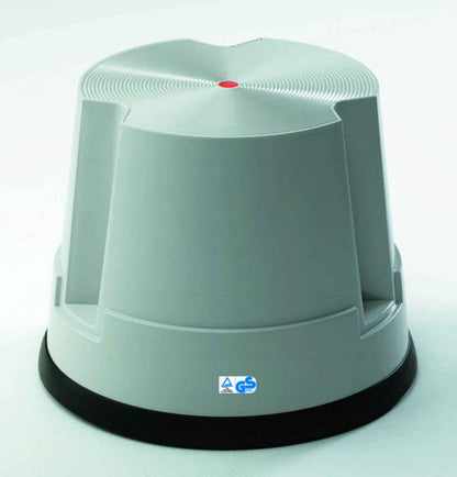 Step stool, plastic, 1 step, grey