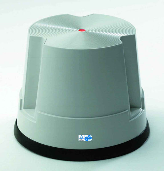Step stool, plastic, 1 step, grey