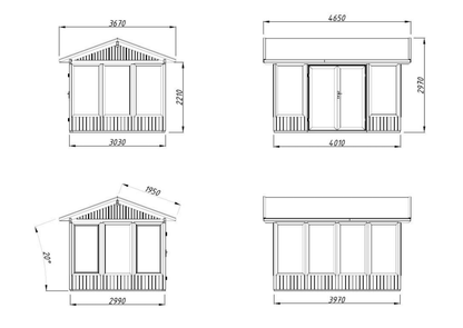 Stikla māja Isabella 10.9 m² - HOLDORS