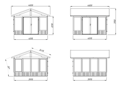 Stikla māja Isabella 14.7m² - HOLDORS