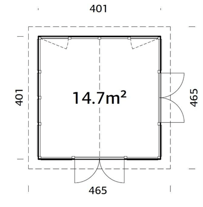 Stikla māja Isabella 14.7m² - HOLDORS