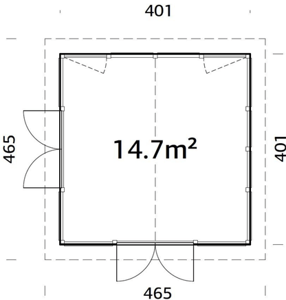 Stikla māja Isabella 14.7m² - HOLDORS