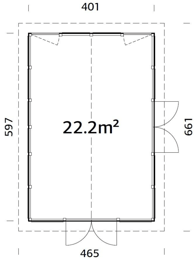 Stikla māja Isabella 22.2 m² - HOLDORS