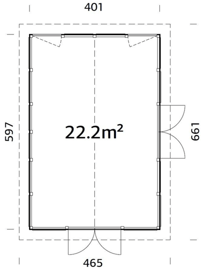 Stikla māja Isabella 22.2 m² - HOLDORS