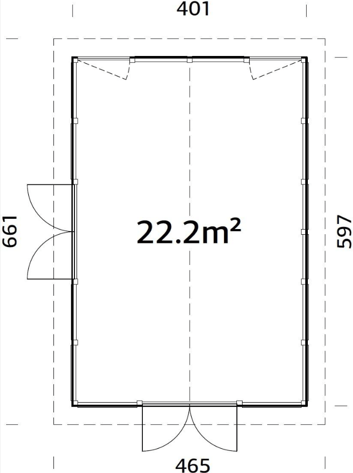 Stikla māja Isabella 22.2 m² - HOLDORS