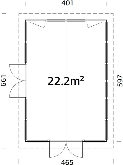Stikla māja Isabella 22.2 m² - HOLDORS