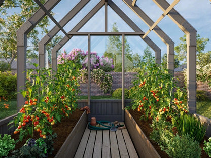 Stikla oranžērija Emīlija — 5.4 m² - HOLDORS