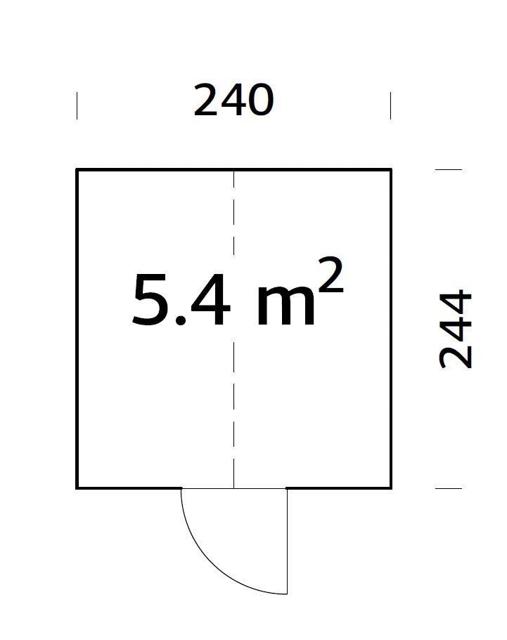 Stikla oranžērija Emīlija — 5.4 m² - HOLDORS