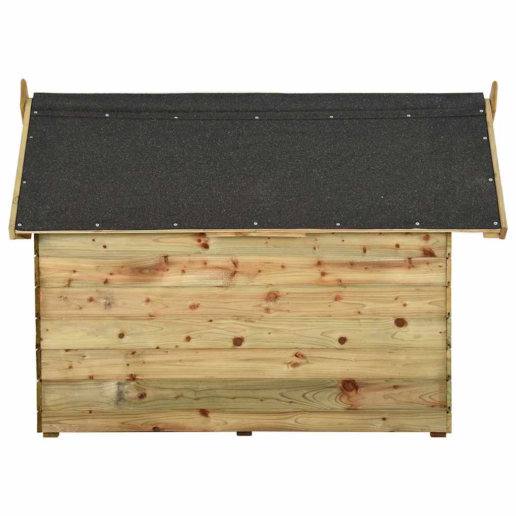 Suņu Būda, Atverams Jumts, Impregnēts Priedes Koks - HOLDORS