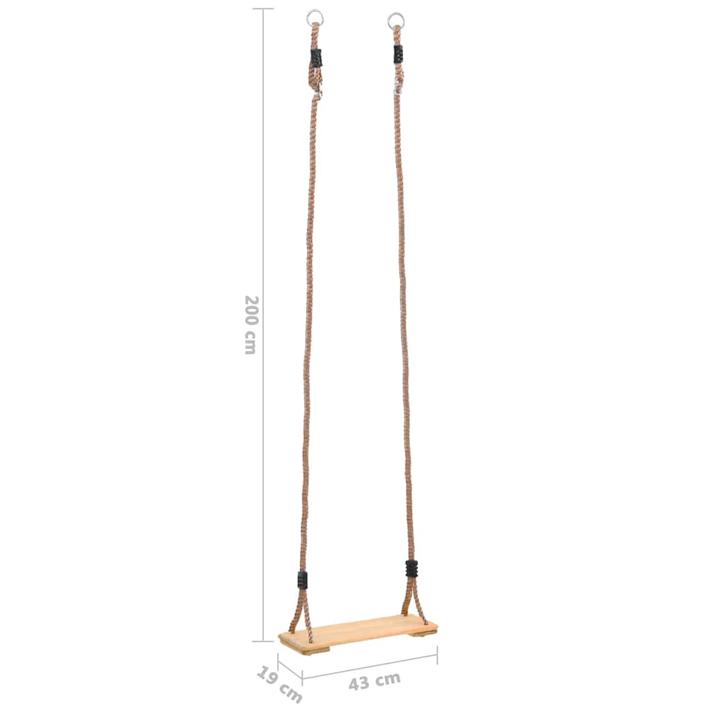 Šūpoles, 200 Cm, Priedes Masīvkoks - HOLDORS