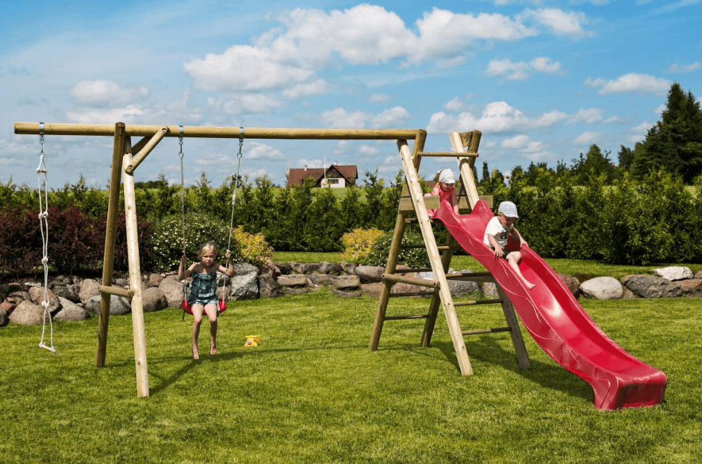 Šūpoles ar slidkalniņu Henrijs - HOLDORS